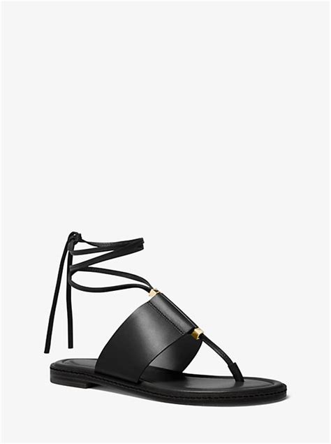 michael kors marlon leather lace up sandal|MICHAEL Michael Kors Marlon Leather Lace.